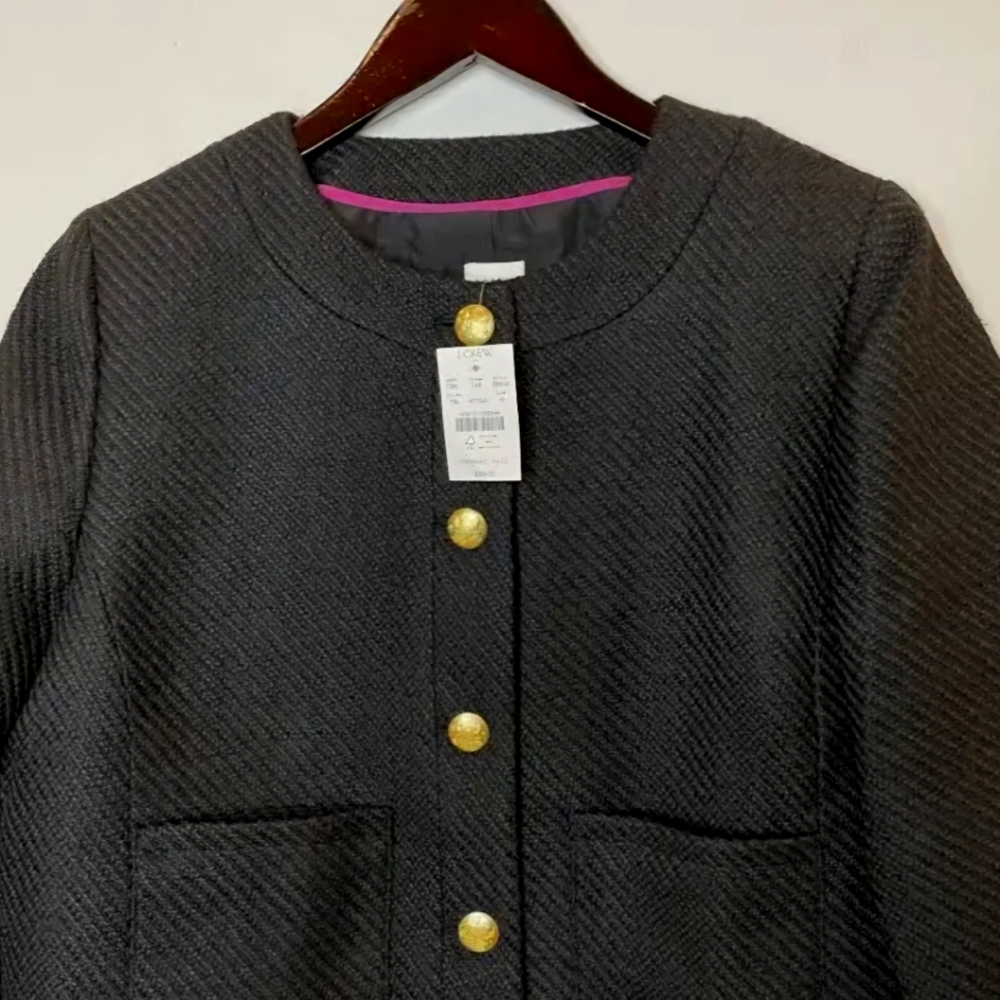 J Crew Factory Tweed Lady Jacket - NWT